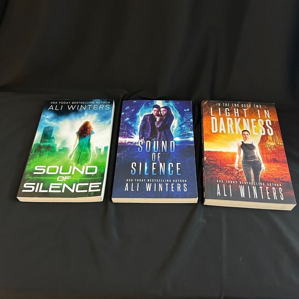 Ali Winters: Lot of 3 Signed Books — Sound of Silence + Light in Darkness SIGNED